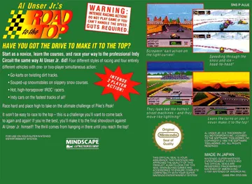 Al Unser Jr.'s Road to the Top (Europe) box cover back